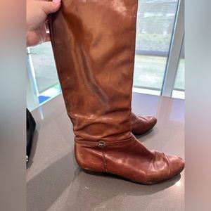 Salvatore Ferragamo Brown riding boots size 10